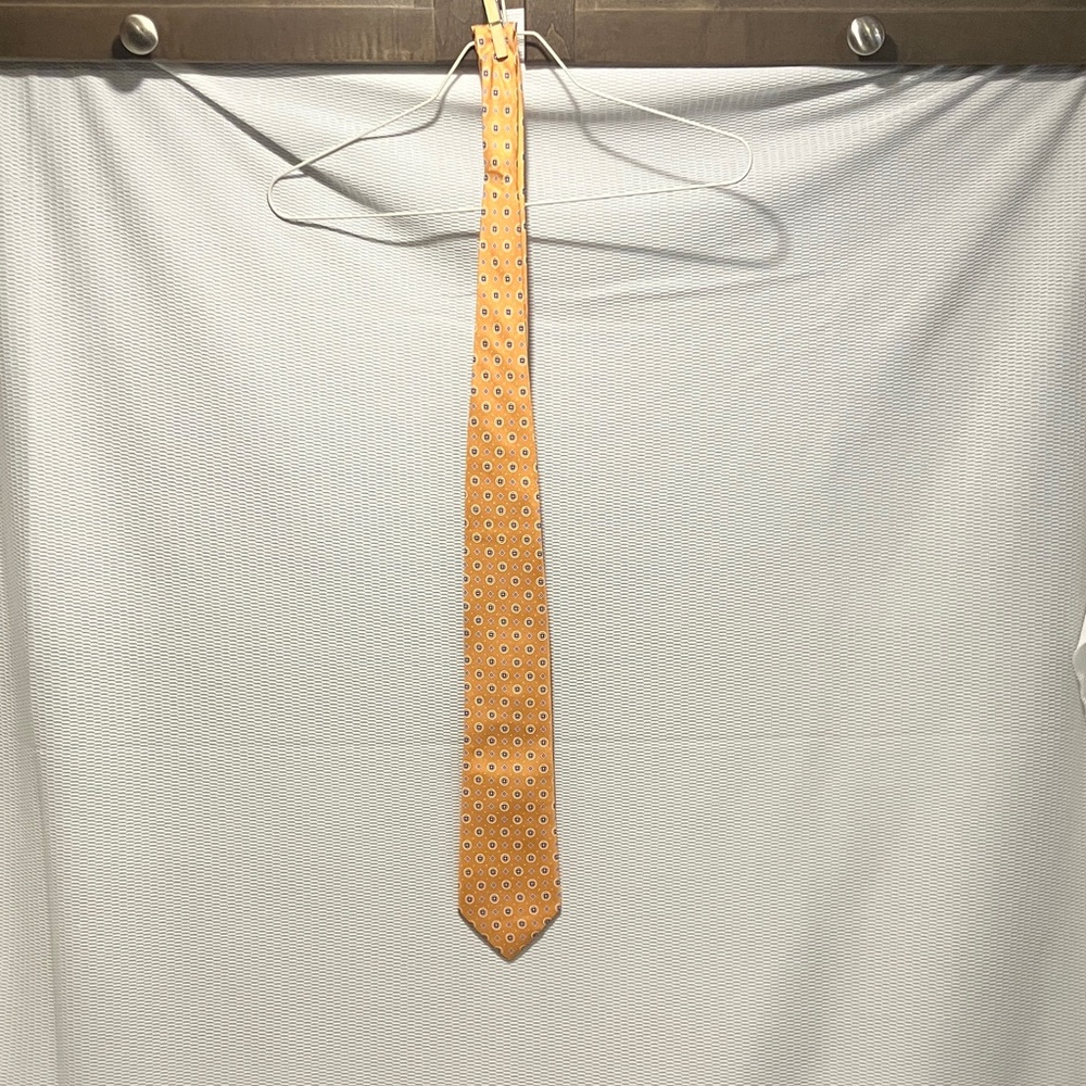 Saddlebred Orange and Blue Geometric Tie
